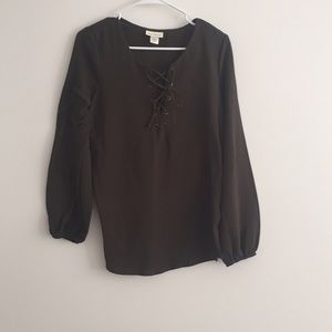 OLIVE GREEN BLOUSE!